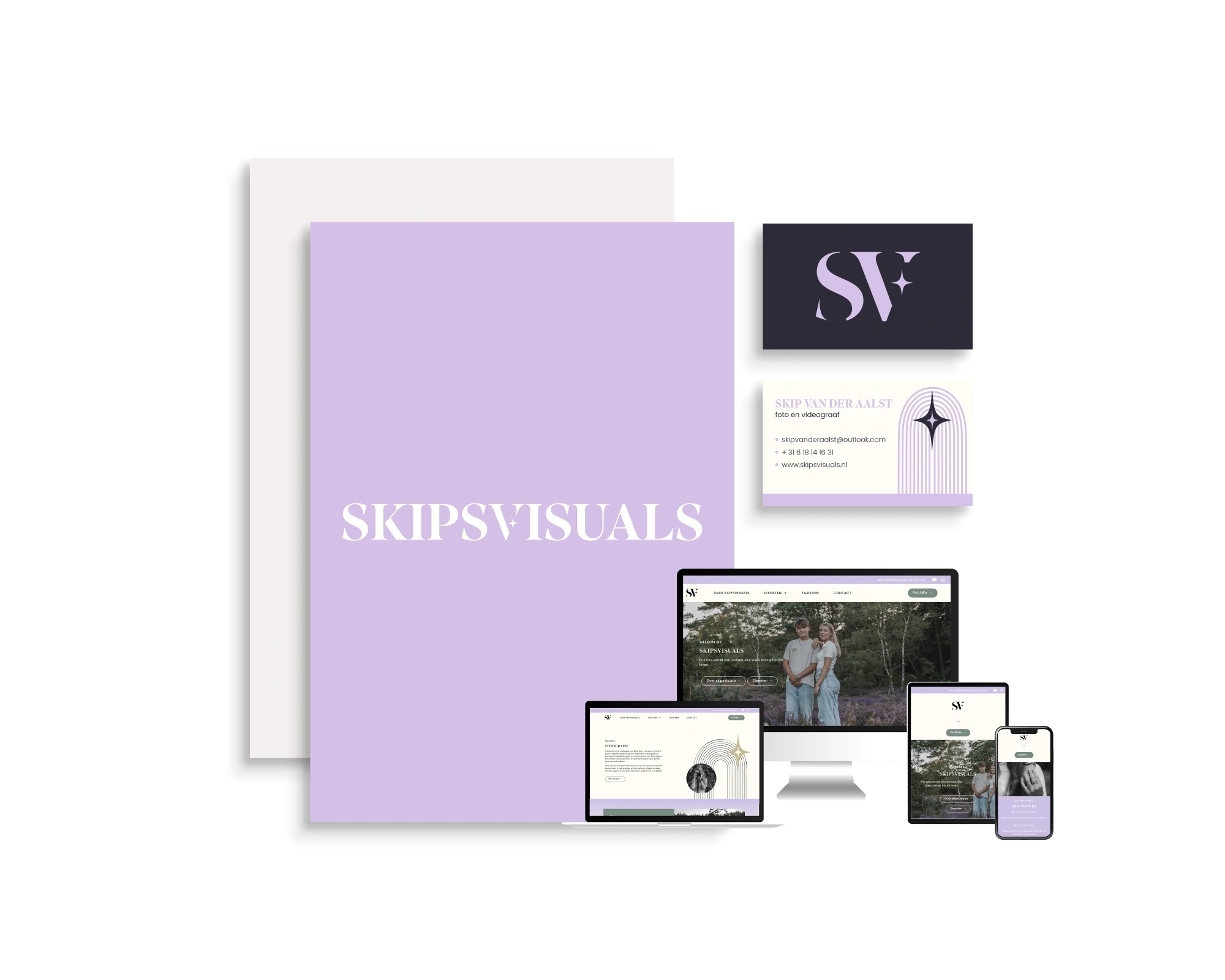 Branding + website - Fotograaf - Skipsvisuals
